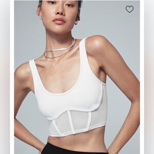 Alo Airbrush Mesh Corset Tank